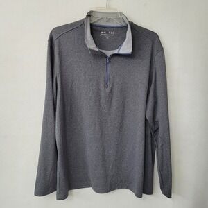 MAELREG Performance Pullover‎ 1/4 Zip Men 2XL XXL Gray Golf Long Sleeve Stretch